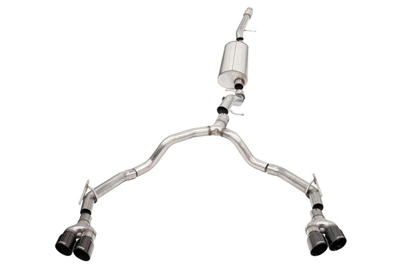 GMC Yukon XL Performance Exhaust - Rear - CORSA Performance - Sport Cat-Back, Dual Rear, 4in BLK Tips - Black - `21-`25